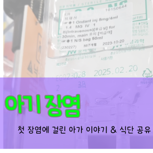 아기 장염, 첫 장염에 걸린 아가 이야기 & 식단 공유(고열, 혈변, 입원, 수술)